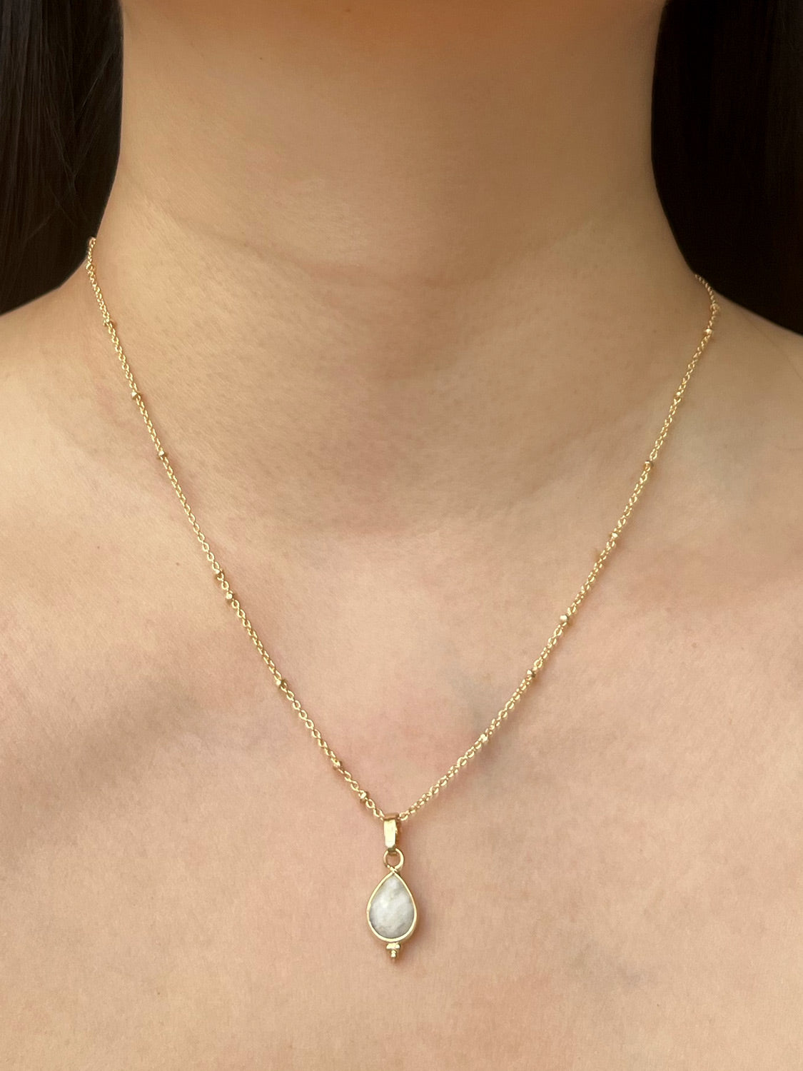 Spiritborn Necklace   White Jade