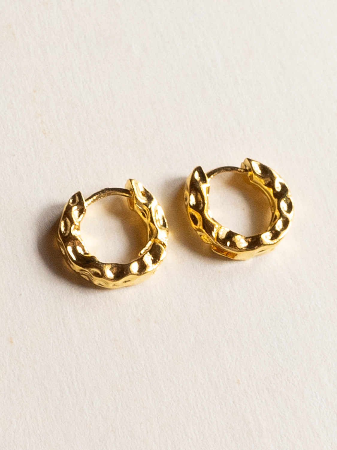 Textured Hoops   Gold1