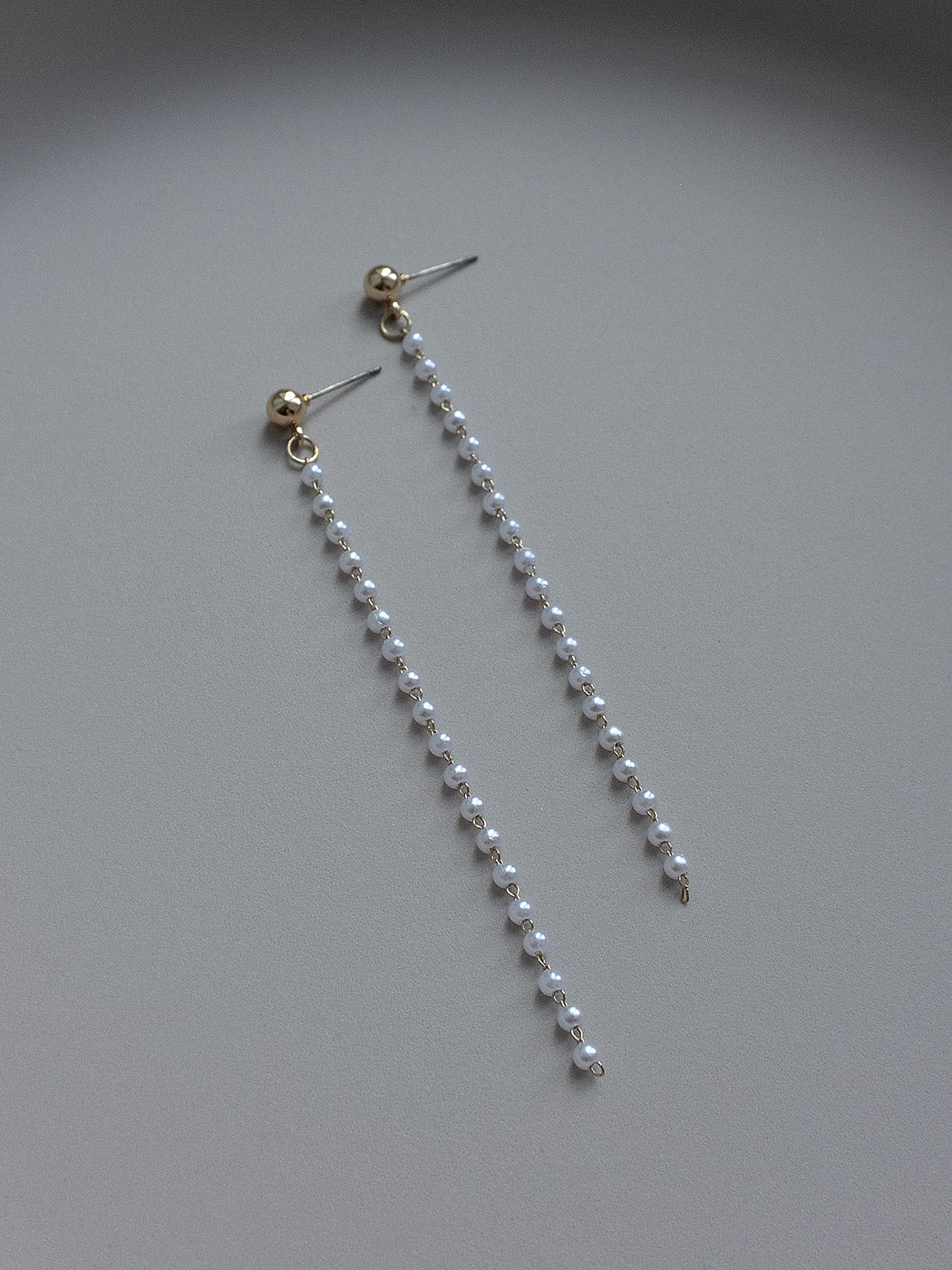 Trail of Tiny Pearls Earrings