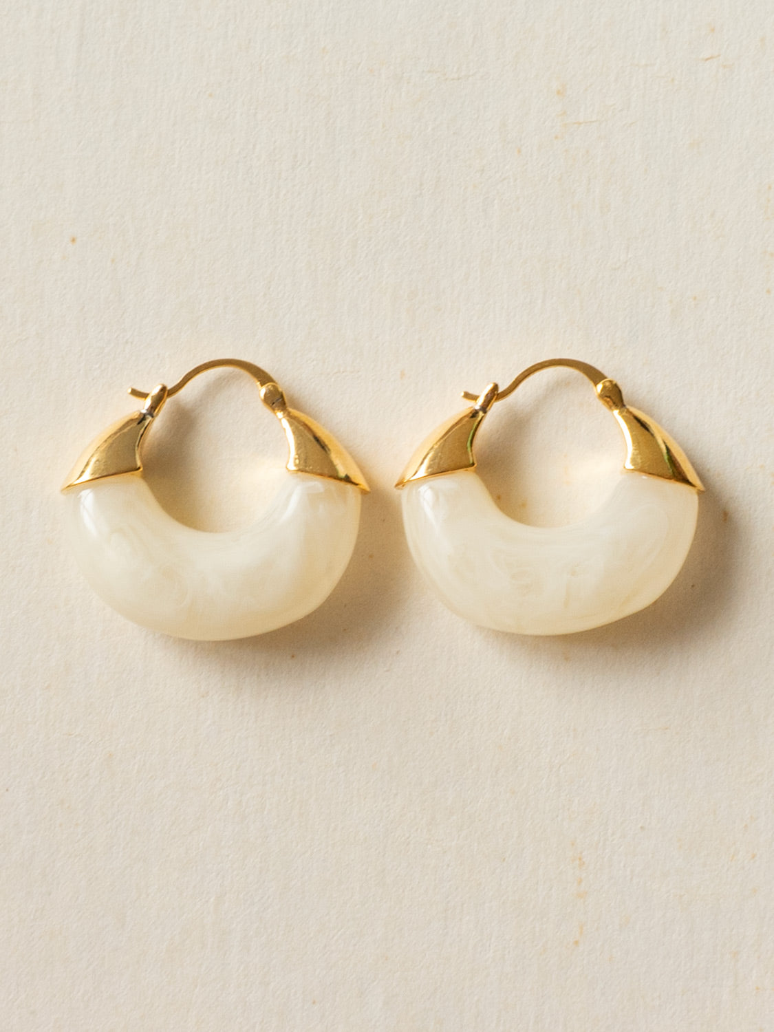 Treasure Boat Hoops   White