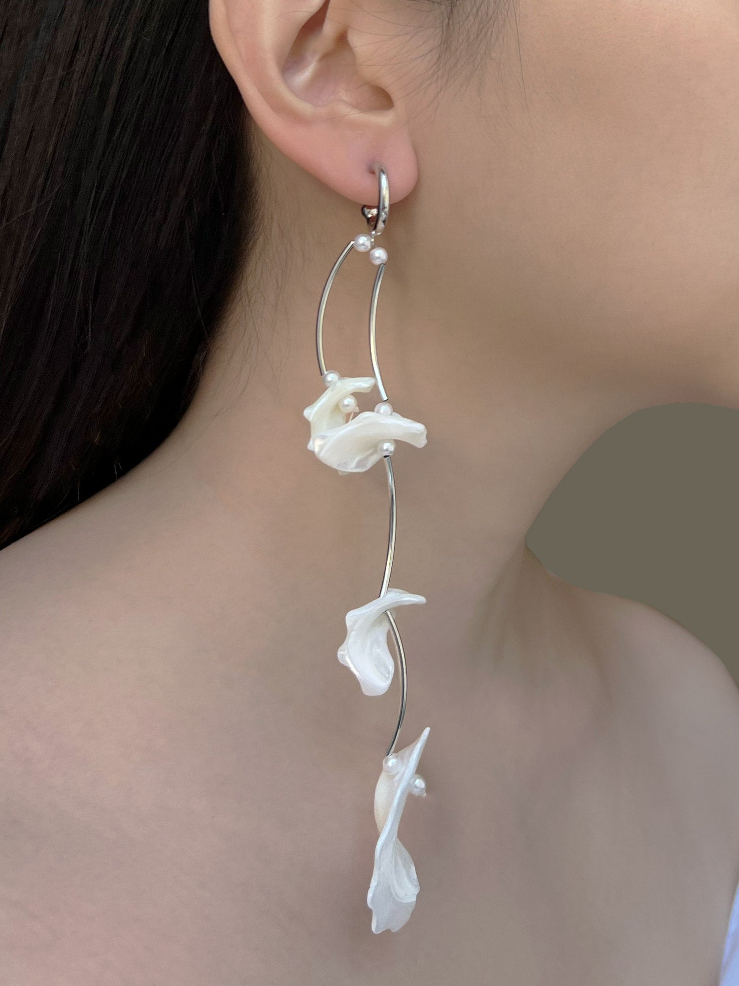 cascading earrings