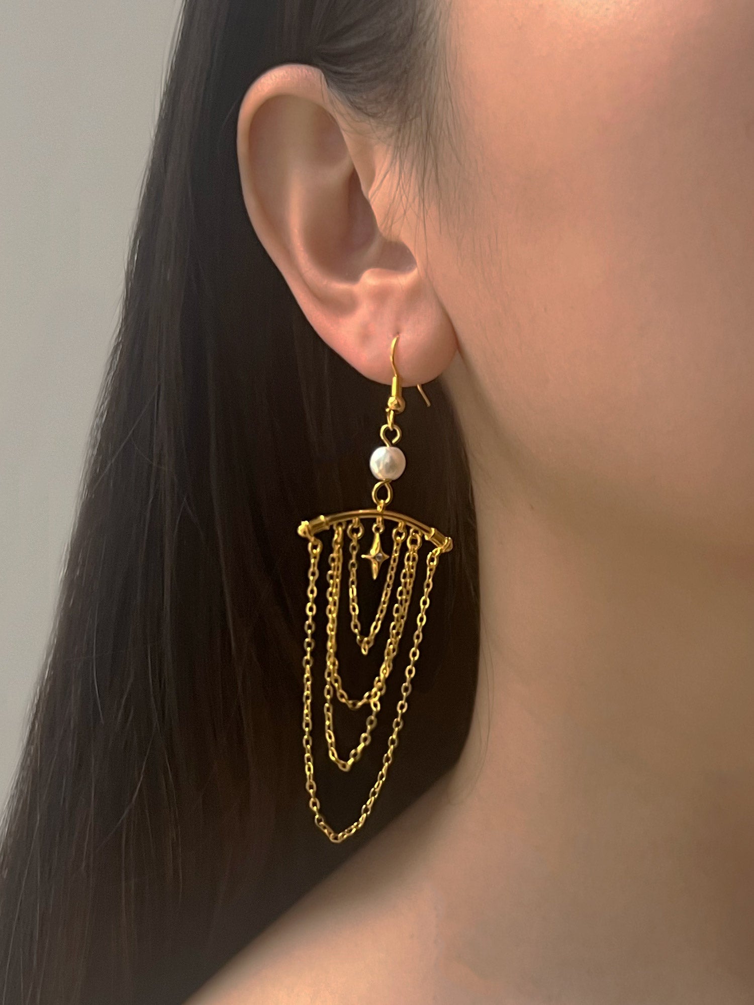 chandelier earrings model