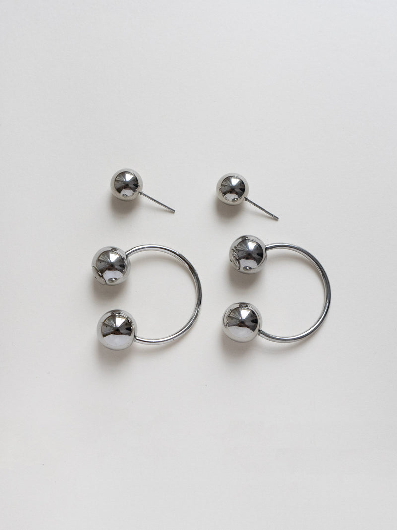Globule Earrings - Silver