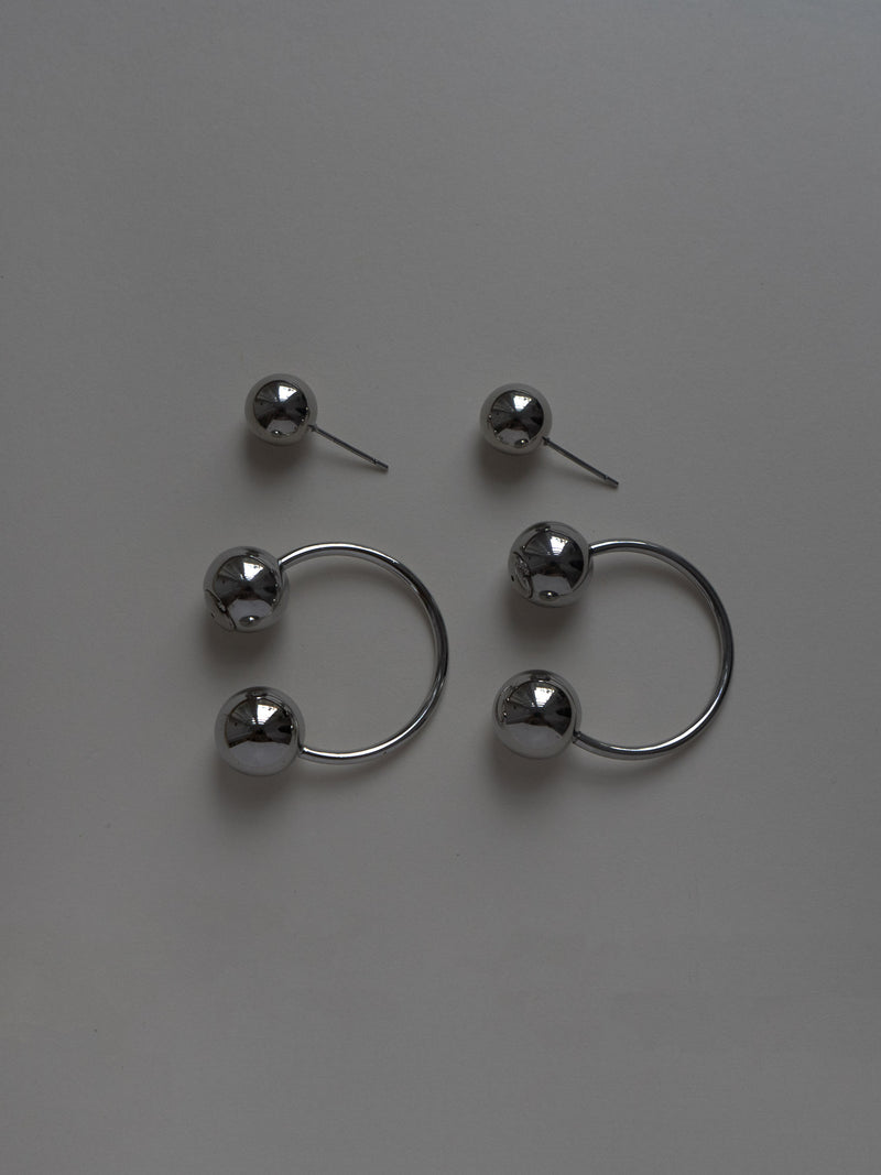 Globule Earrings - Silver
