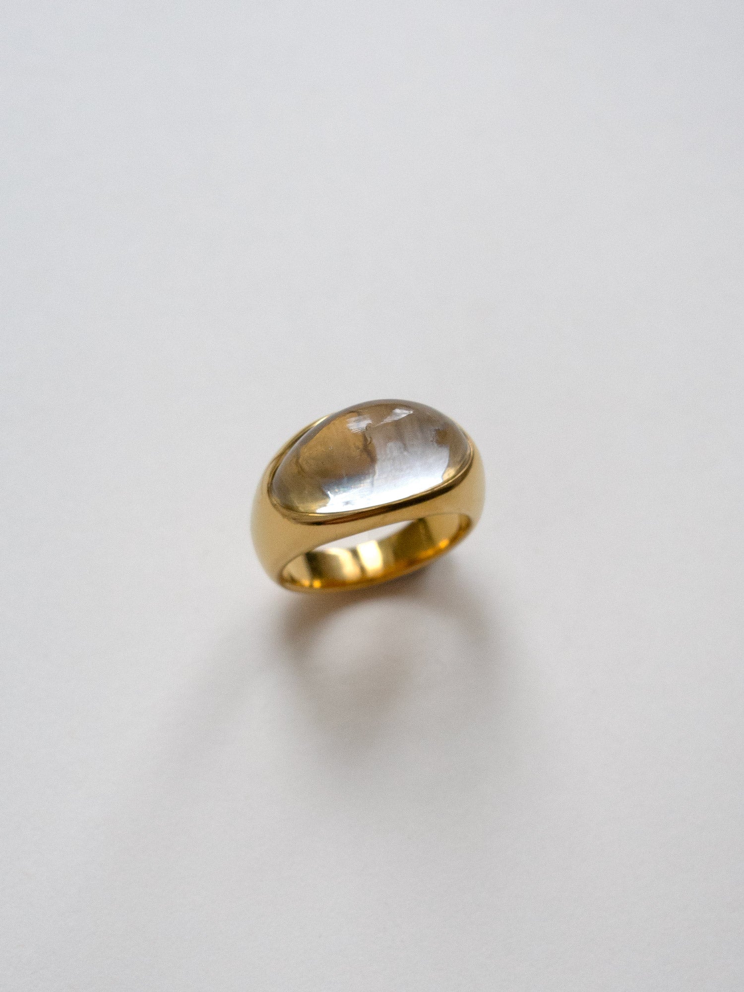 lucite gold ring clear1