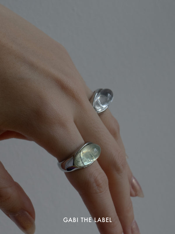 Silver Lucite Ring - Elixir