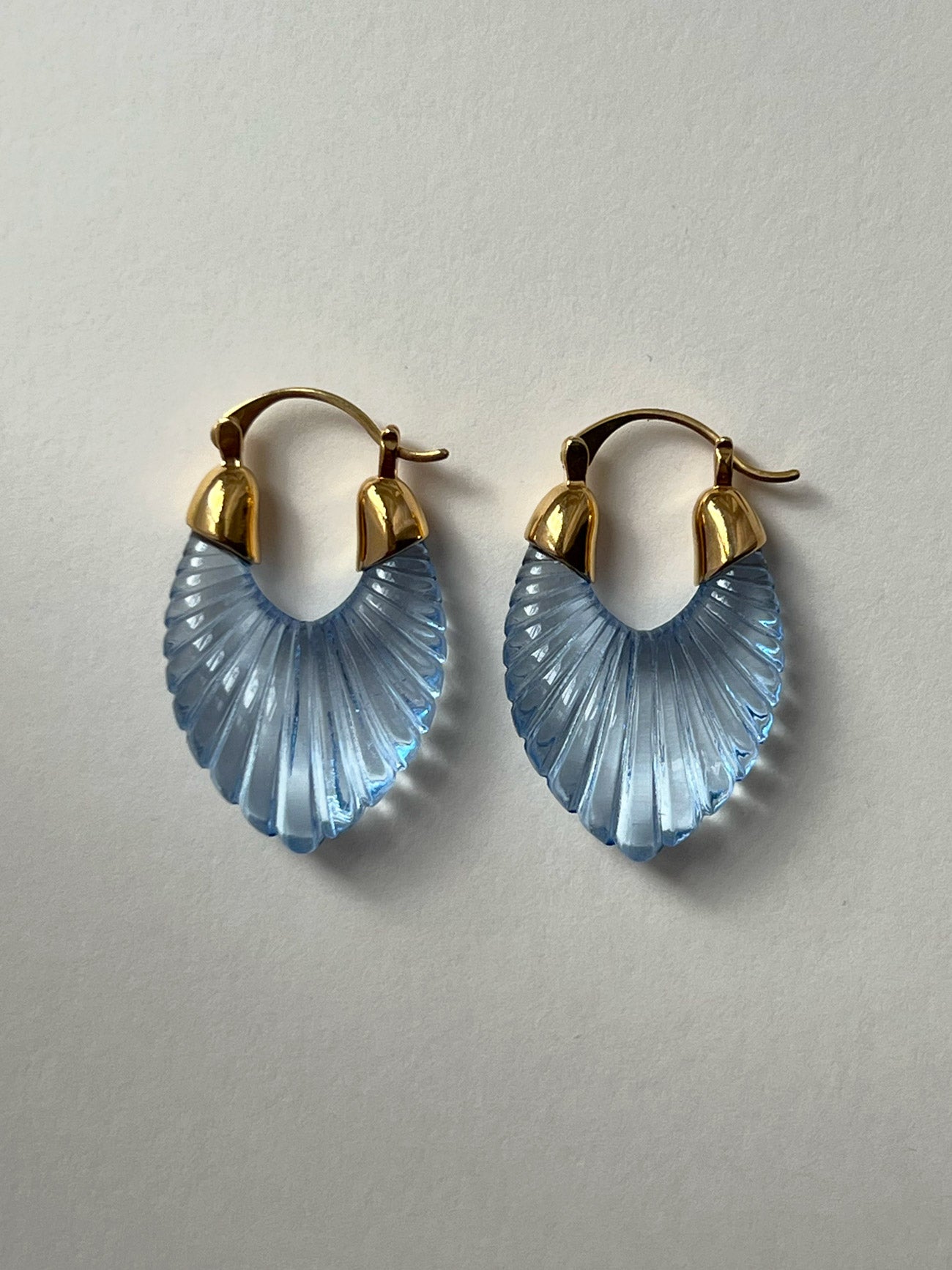 Mirage Glacial Hoops - Dreamy Blue