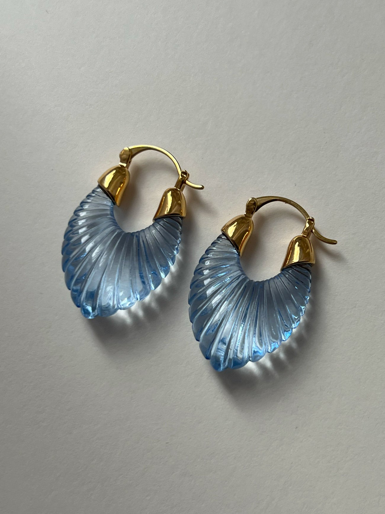 Mirage Glacial Hoops - Dreamy Blue