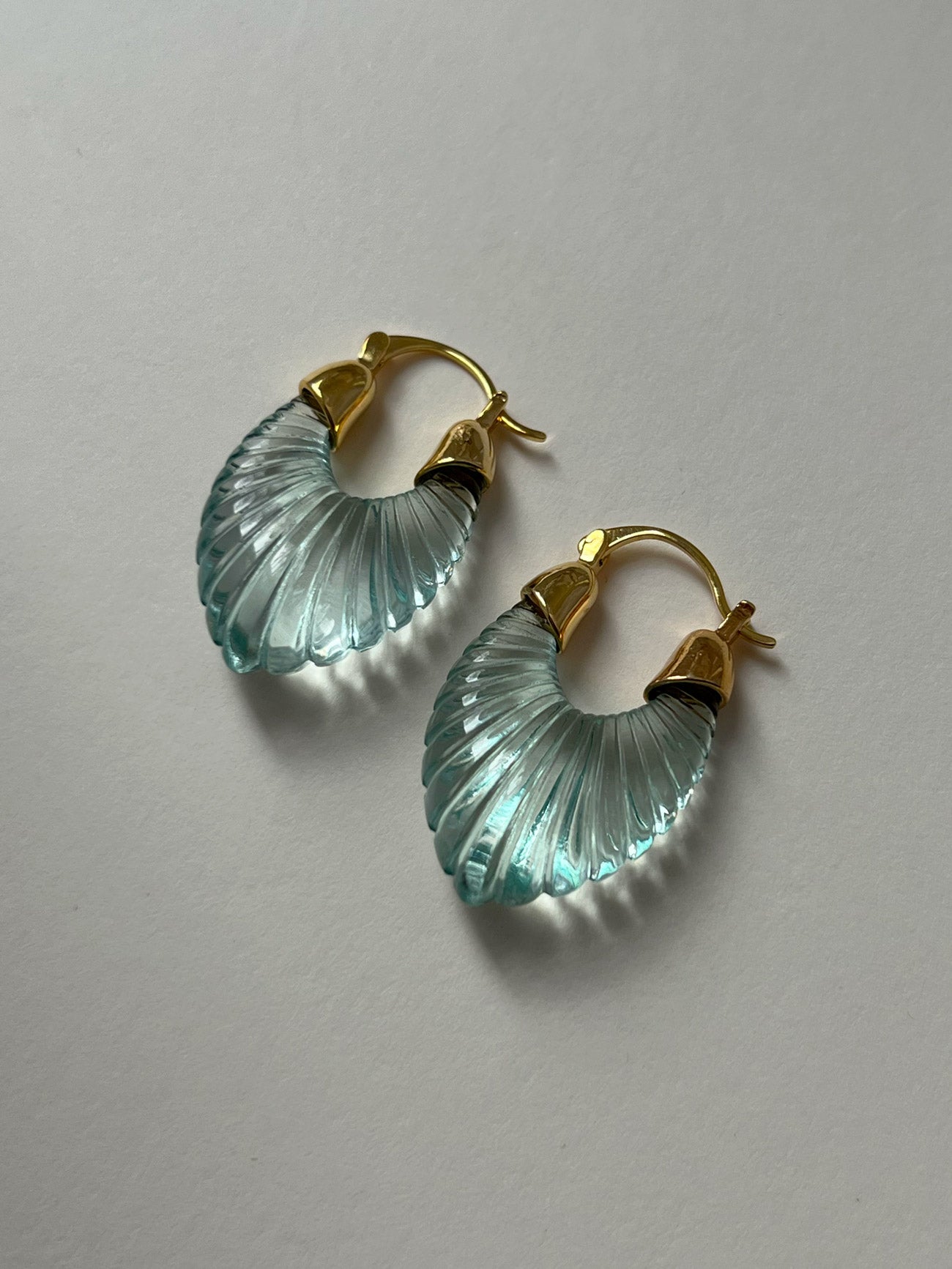 Mirage Glacial Hoops - Turquoise Lake