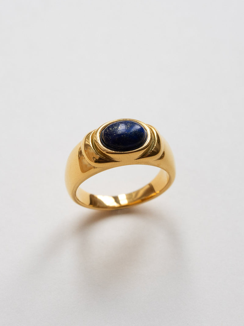 Blue stone clearance band ring