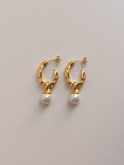 Pearl Drop Earrings - Gold