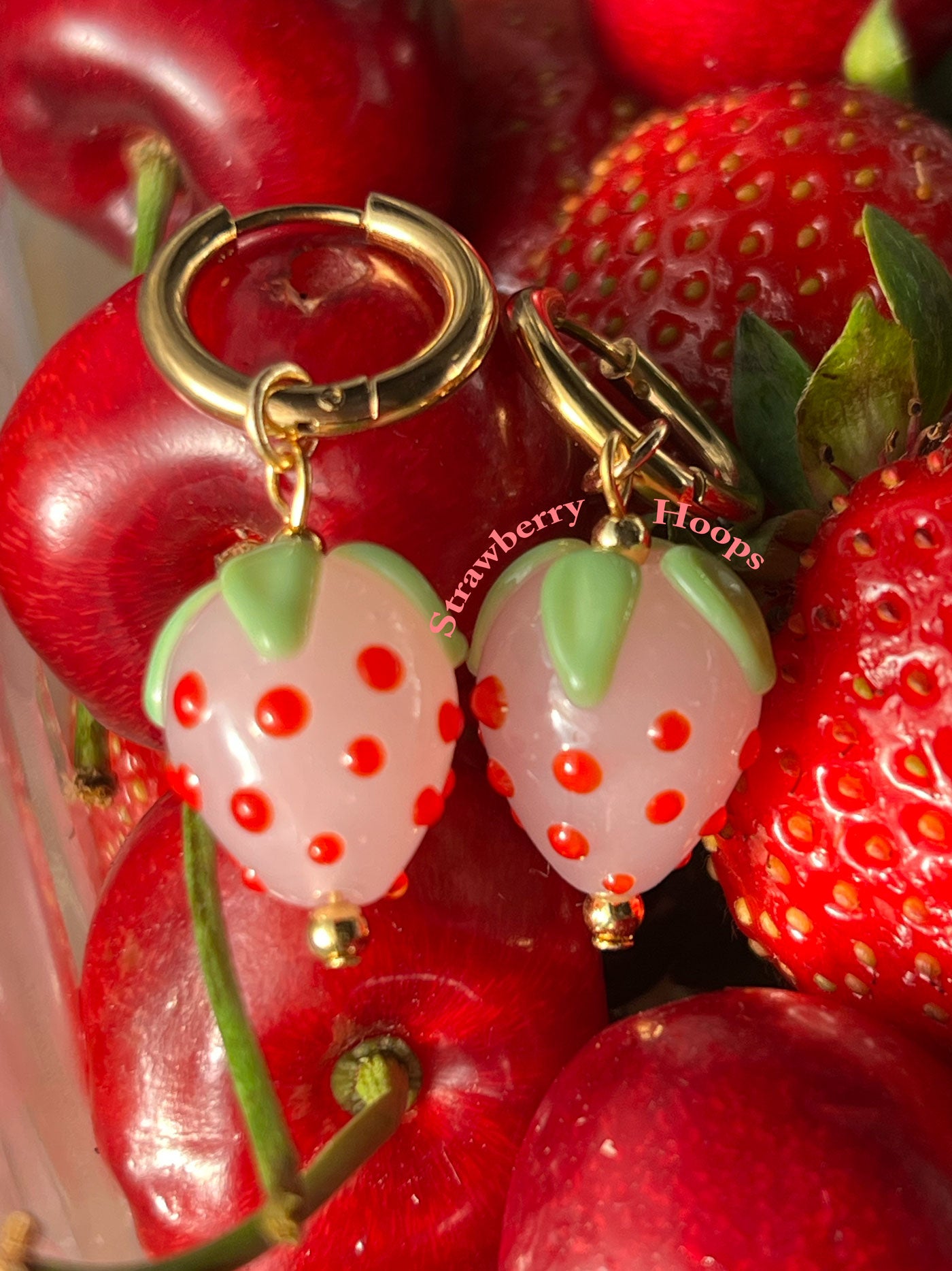 Strawberry Hoops - Red