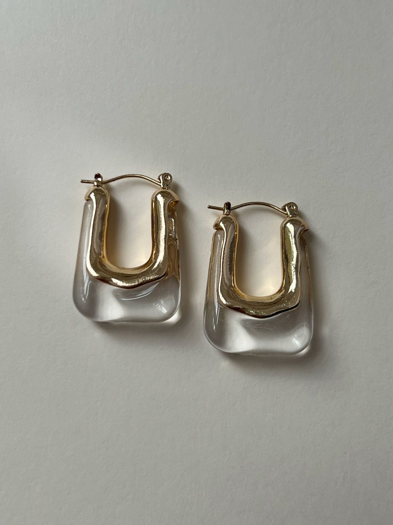 Rectangular Hoops - Clear