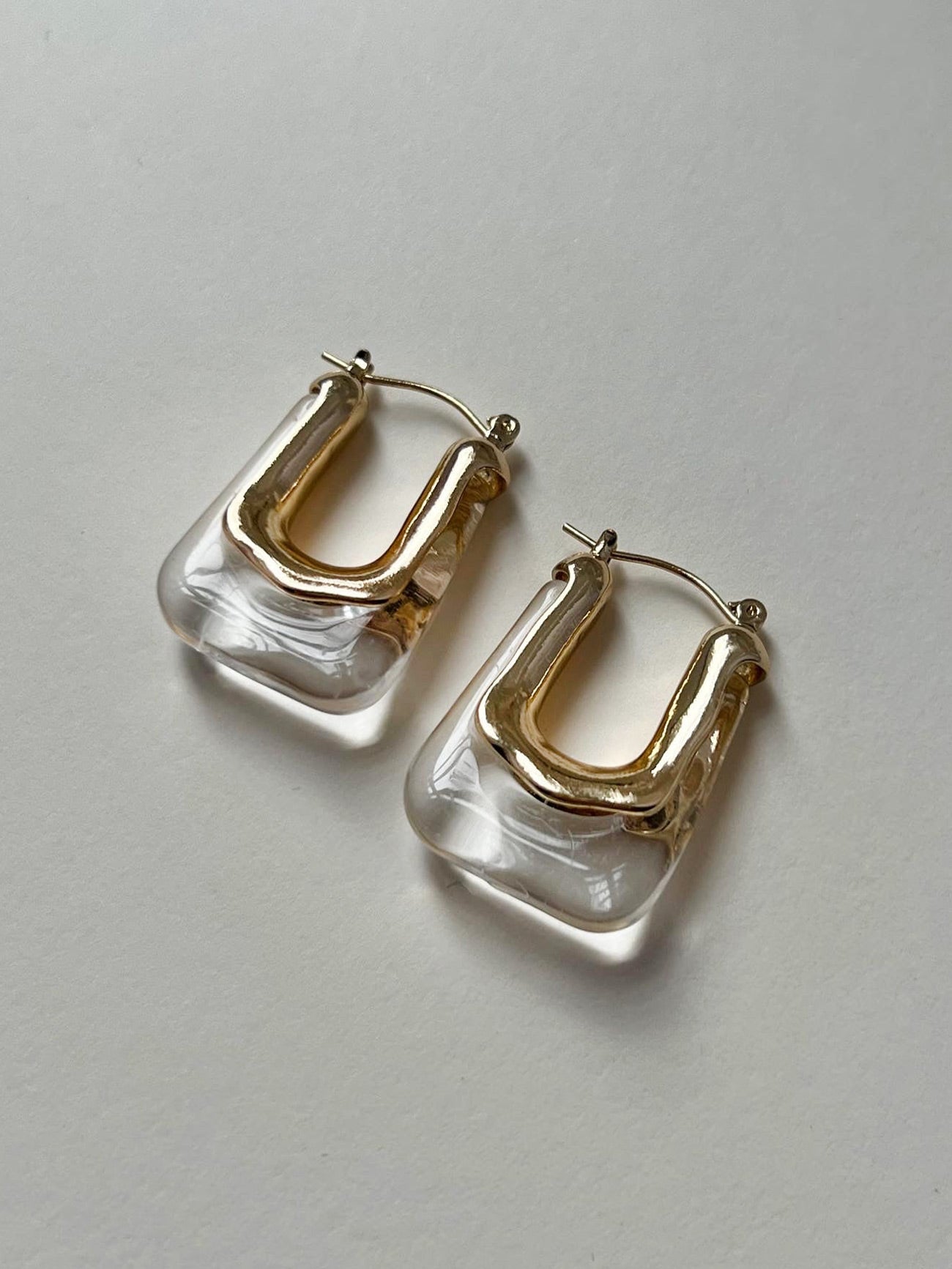 Rectangular Hoops - Clear