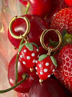 Strawberry Hoops - Red