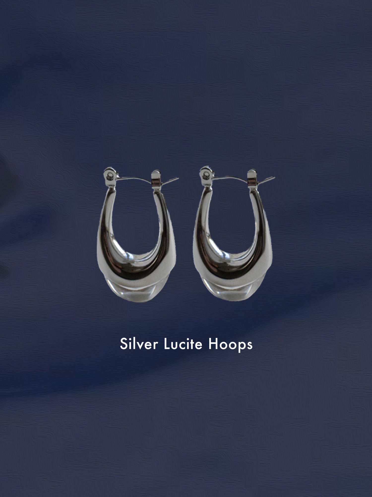 silver lucite hoops clear2