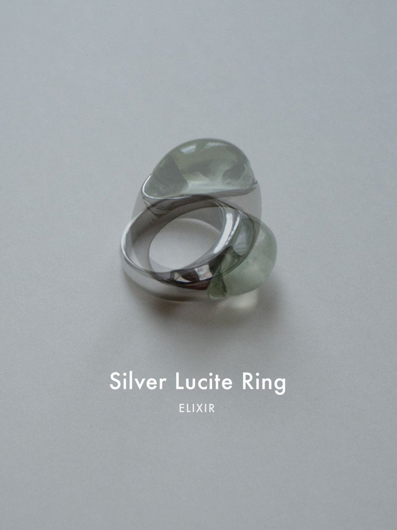Silver Lucite Ring - Elixir