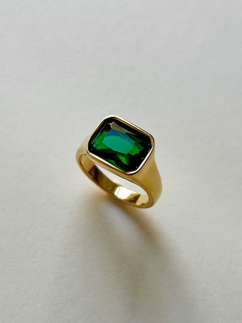 14 kt. Yellow Gold Emerald and Diamond Ring (Item# C-227)– Victoria's  Jewels - Fine Jewelry in Corpus Christi