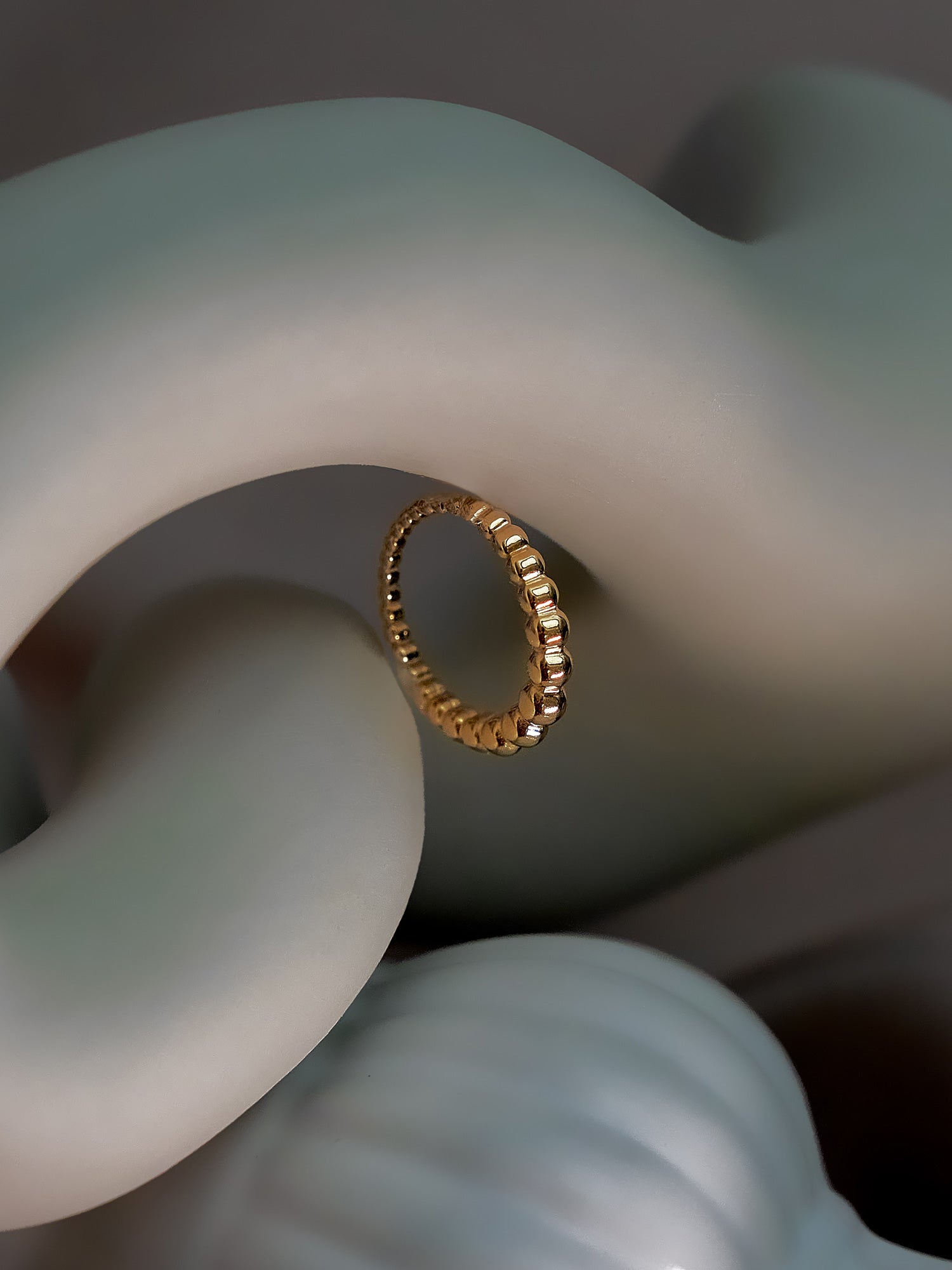 Gabi Rind Spherical Gold Ring – Gabi The Label