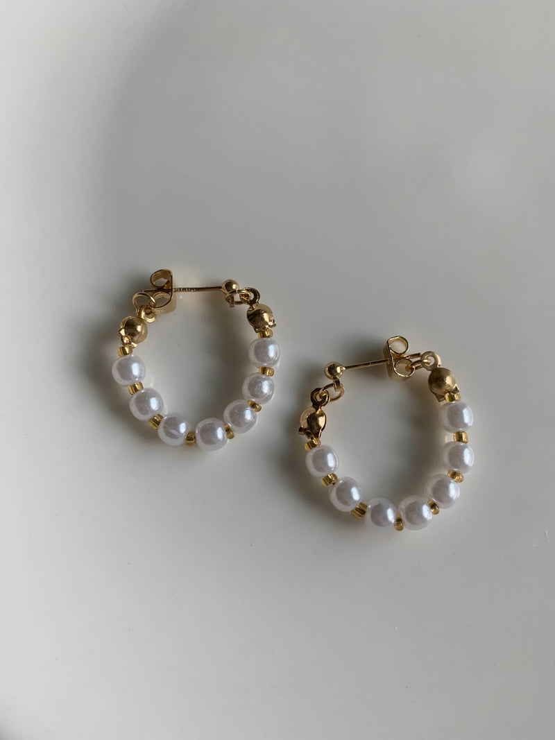 Pearl Beaded Earrings