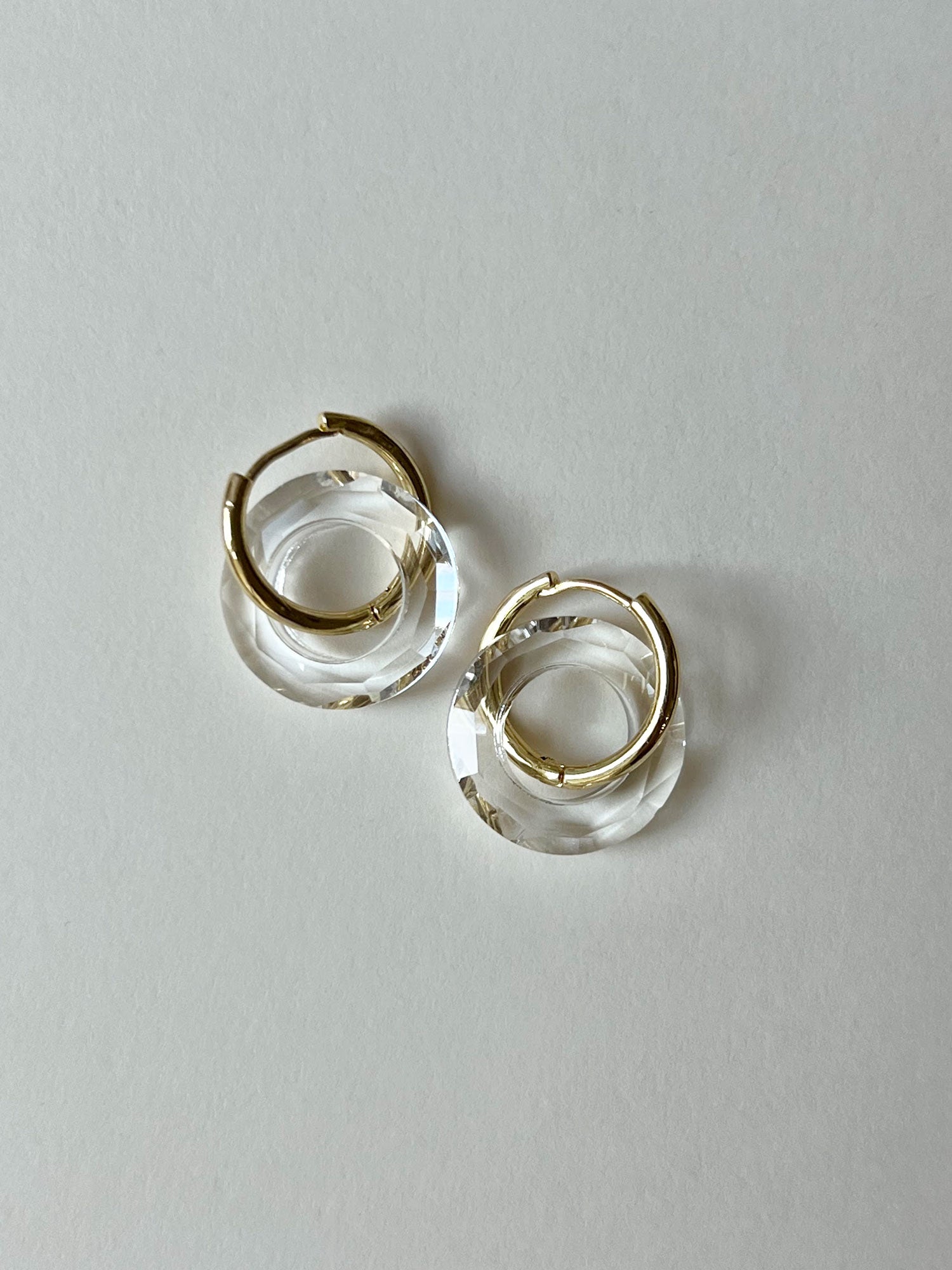 Hoops with Clear Acrylic Donut