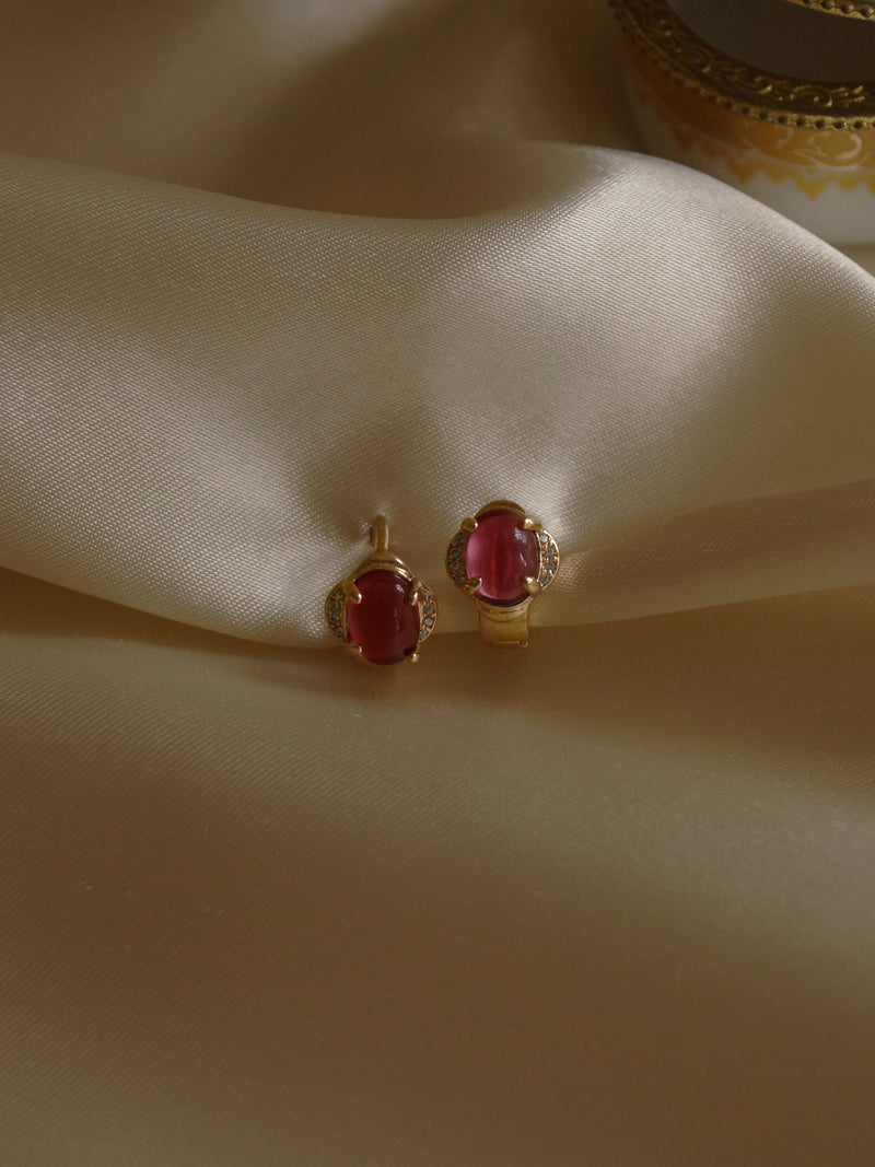 Agota Earrings - Rose Pink *Gold-plated // GABI EXCLUSIVE