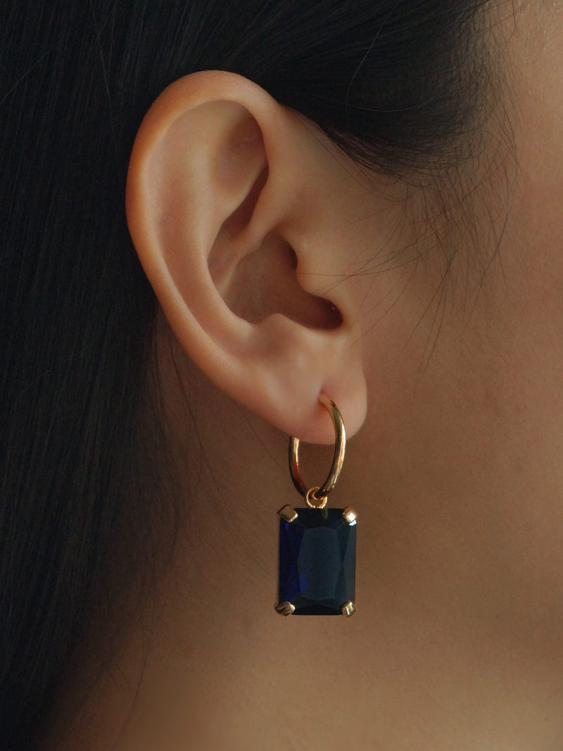 ANASTASIA Earrings - Midnight Blue *Gold-plated