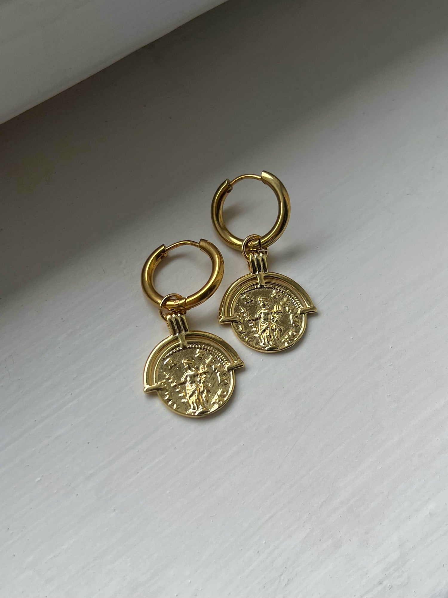 ancient coin earrings2