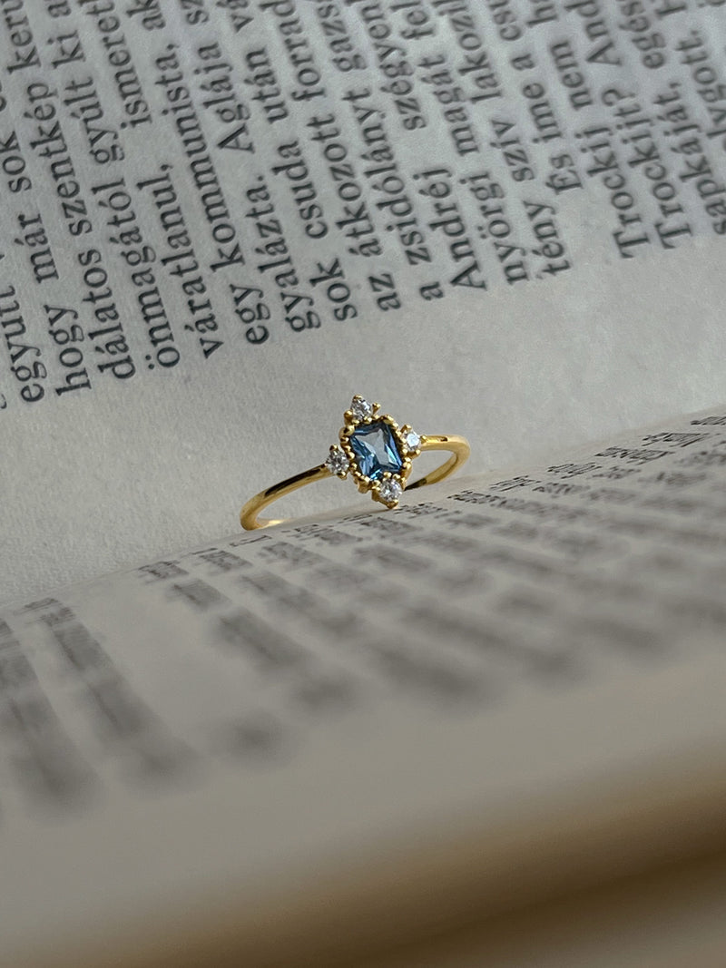 Blue Multi-Gemstones Ring