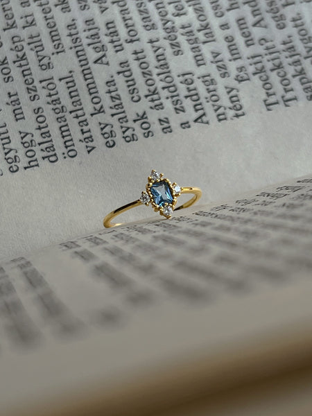 Blue Multi-Gemstones Ring – Gabi The Label