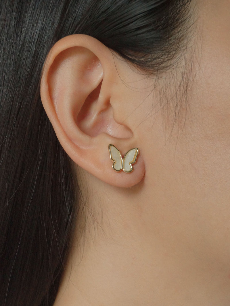 BLUEBELL Butterfly Earstuds *Gold-plated S925 Earposts
