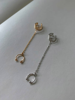 Chain Link Ear Cuff - Silver