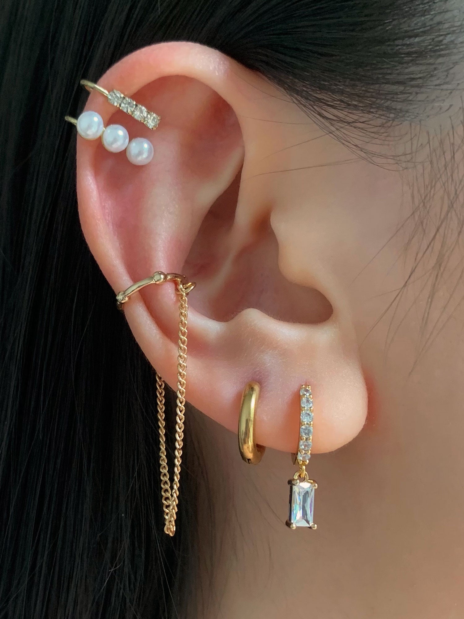 Chain Ear Cuff - Gold