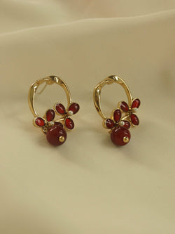 Charlotte Earrings - Red *S925 Earposts