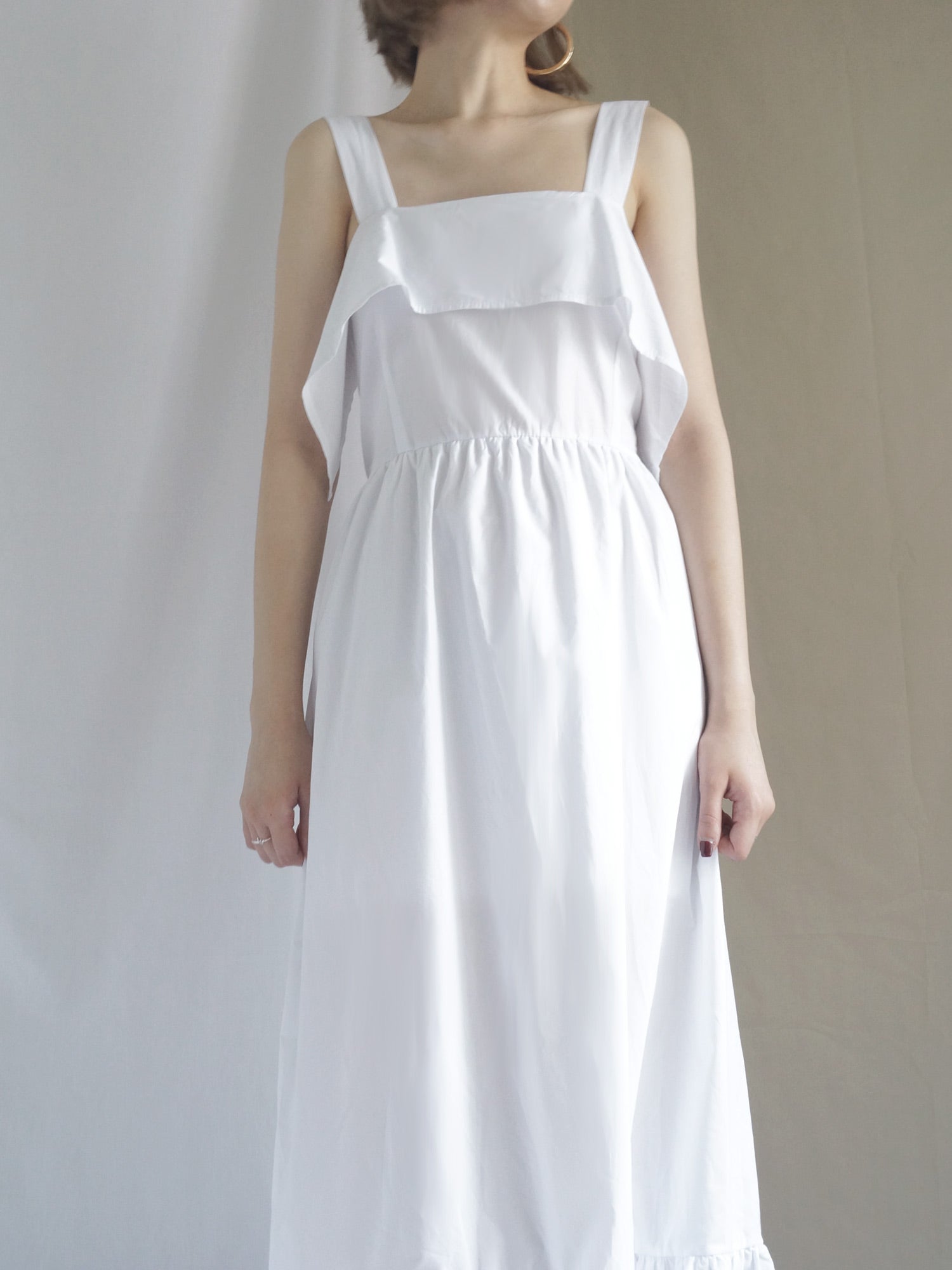 Poppy Ribbon Dress - White - Gabi The Label