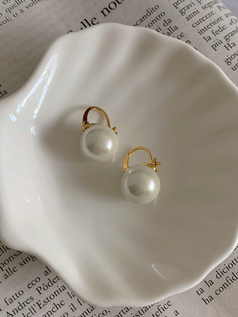 Gabi Pearl Earrings *18k Gold-plated