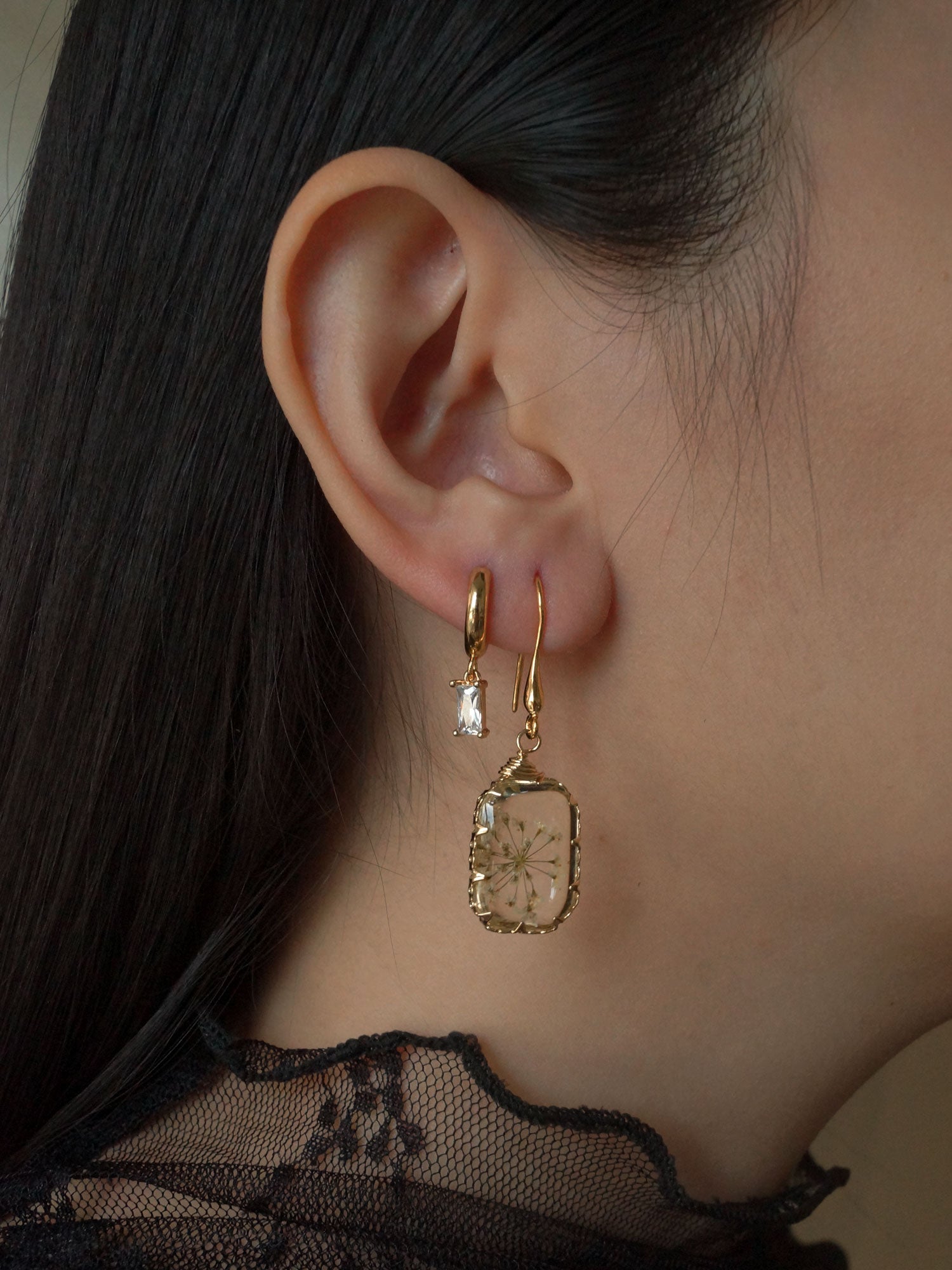 Ginny Flower Drops *18K Gold-plated