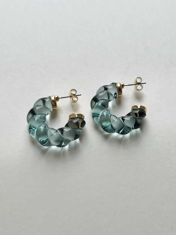 Glacial Hoops - Turquoise