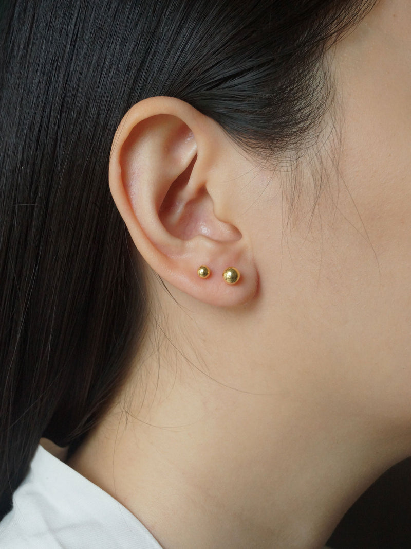 Ball Studs - Gold *14k Gold-plated