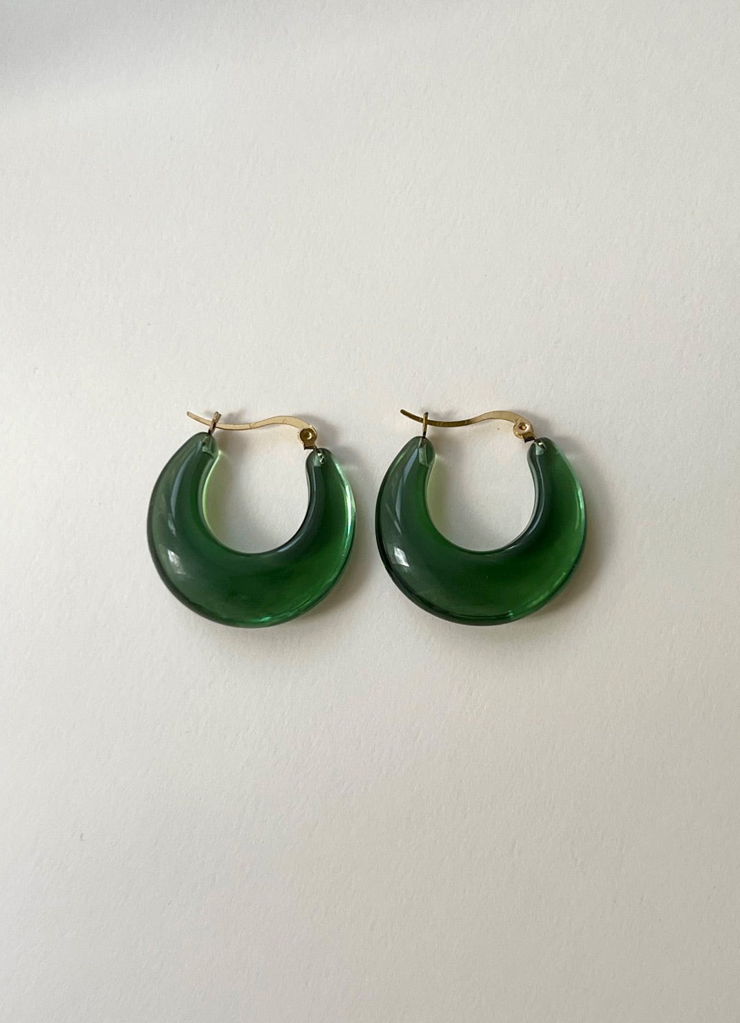 Cerceaux de berceau en acrylique vintage - Vert genévrier