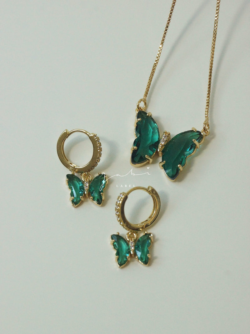 Butterfly Gift Set - Emerald Green