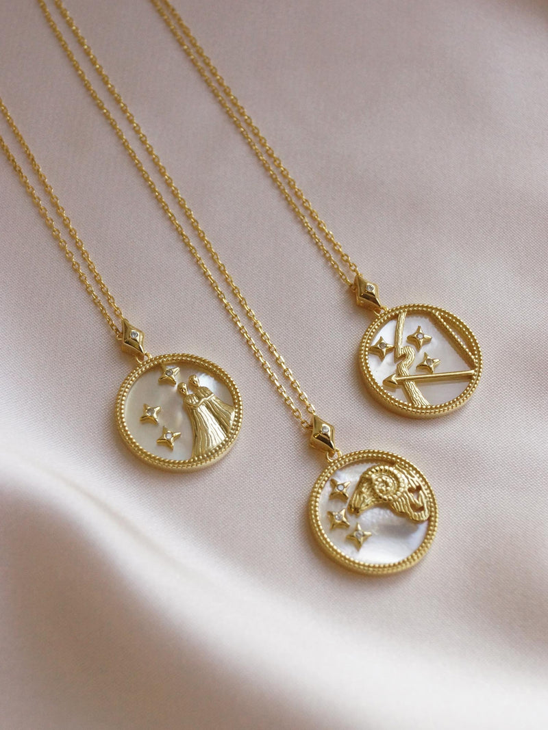 Horoscope Shell Necklace *Gold-plated S925