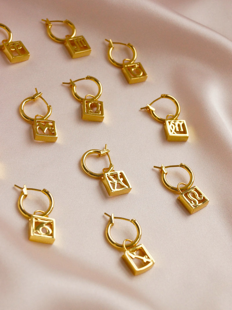 Horoscope Hoops *Gold-plated