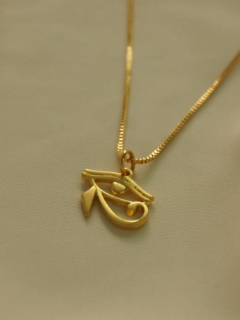 Buy Eye of Horus Necklace Diamond Eye of Horus Pendant. Yoga Jewelry. 14k,  18k Yellow, Rose, White Gold or Platinum Online in India - Etsy