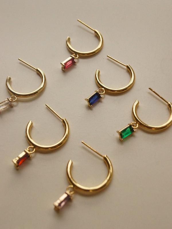 ILLUMINATE Hoops - Clear *18K Gold-plated