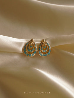 IREN Earrings - Turqoise *Gold-plated // GABI EXCLUSIVE