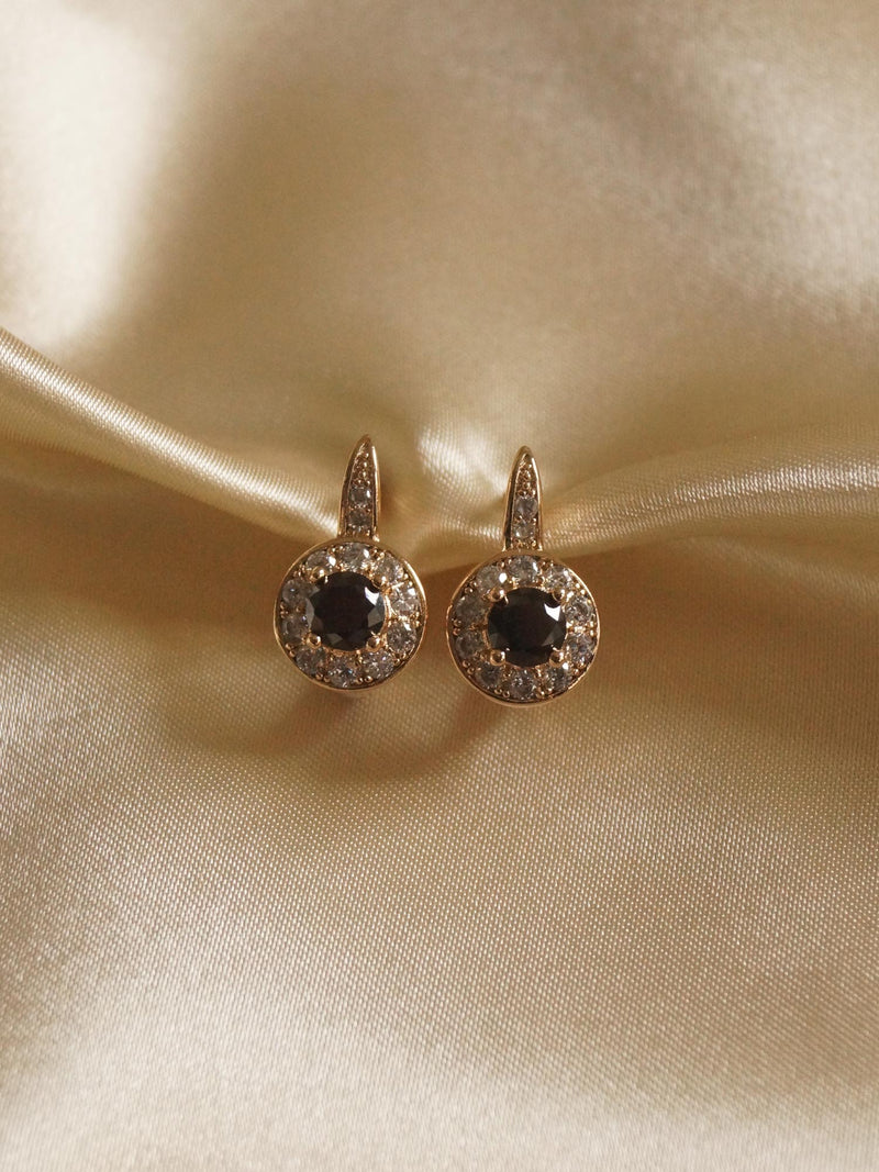 KATA Earrings - Black Orb *Gold-plated // GABI EXCLUSIVE