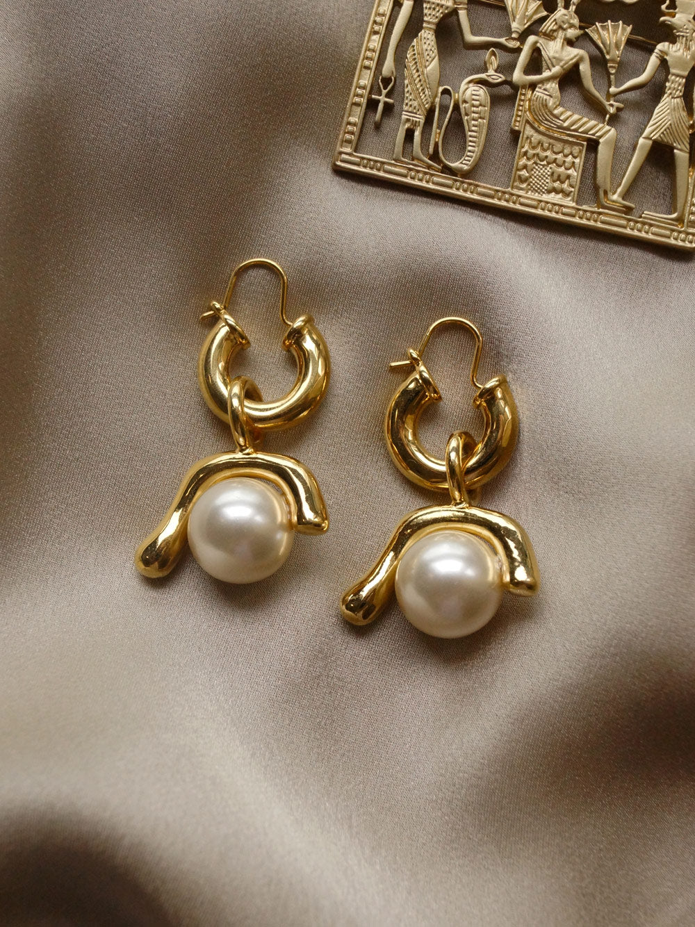 Boucles d'oreilles Leta Pearl *Plaqué or 18 carats