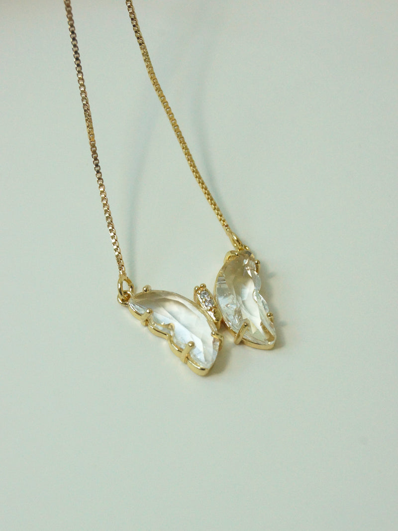 Kiara Crystal Butterfly Necklace – Love Stylize