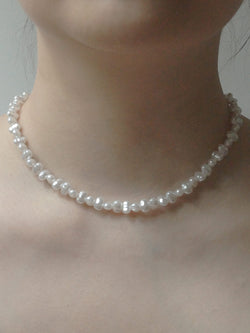 Fake pearl choker deals necklace